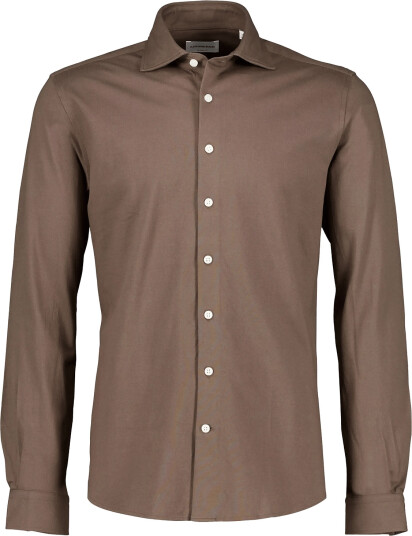 Lindbergh Knitted Dress Shirt L/S Brown L