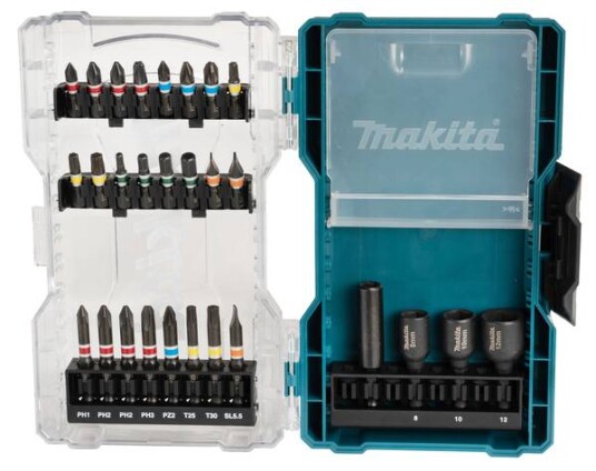 Makita Bitssett 28 Deler 1/4" E-07048