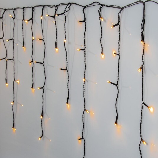 Istappløkke Golden Warm White 12 meter 480 LED