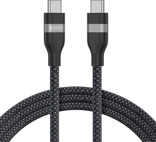 Anker - USB-C to USB-C Cable (240W, Upcycled-Braided) Anker - USB-C to USB-C Cable (240W, Upcycled-Braided)