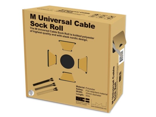MULTIBRACKETS M Universal Cable Sock Roll Silver 20mm x 50 meter från Multibrackets MULTIBRACKETS M Universal Cable Sock Roll Silver 20mm x 50 meter från Multibrackets