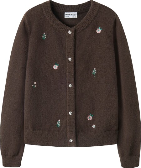Name It Genser Strikk NkfNellie Chocolate Brown Name It 7 8 år (122 128) Genser Brun