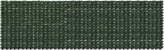 vidaXL Balkong skjerm med blader Mørkegrønn 500 x 150 cm