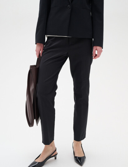InWear Zellaiw Flat Pant - Black - 46 InWear Zellaiw Flat Pant - Black - 46