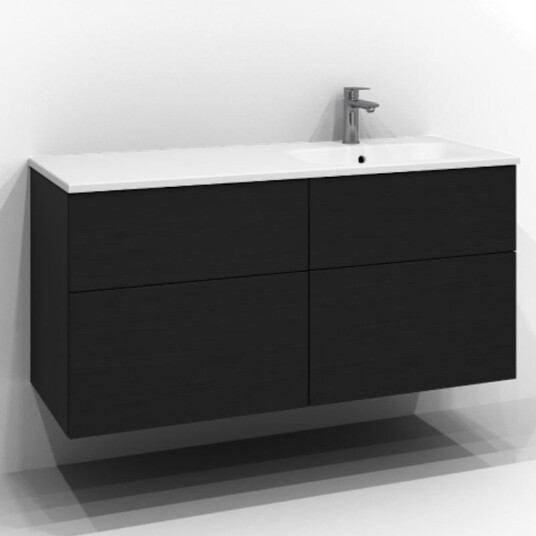 Svedbergs Poem Plan Servantskap D45 med 4 Skuffer Svart ask / 120cm Push Open SV-34512144-P Svedbergs Poem Plan Servantskap D45 med 4 Skuffer Svart ask / 120cm Push Open SV-34512144-P