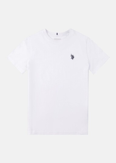 Us Polo Kids Dhm Tshirt White / Dark Sapphire Navy Dhm 8-9 T-Shirts