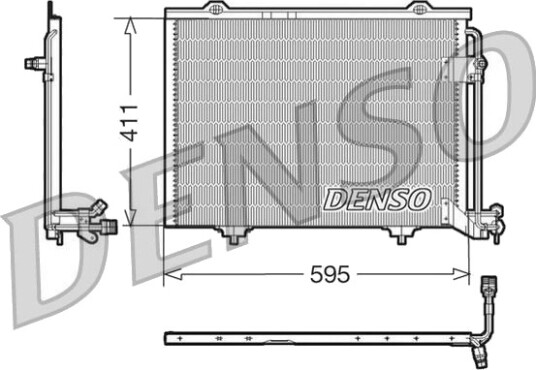 Kondensator, klimaanlegg DENSO DCN17011