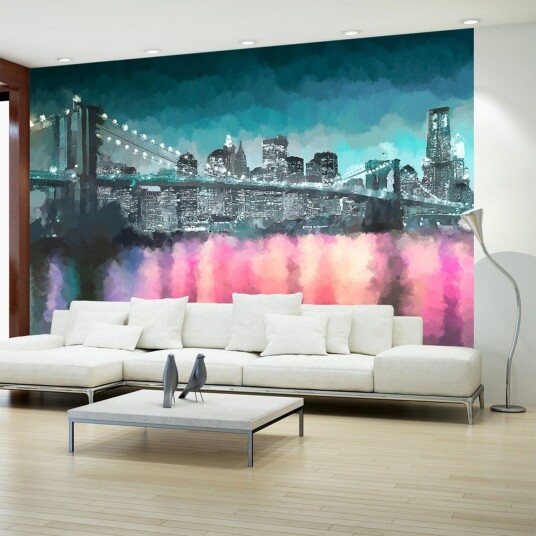 Fototapet Painted New York 350x245 - Artgeist sp. z o. o.