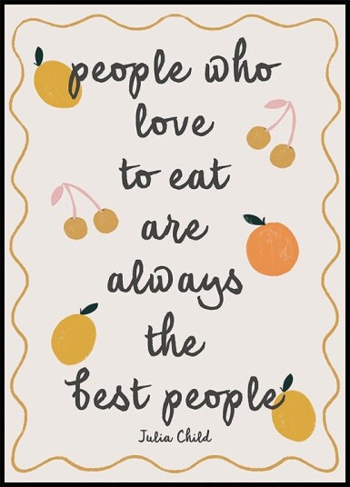 Food Lovers' Delight Plakat Plakat / 30x40cm