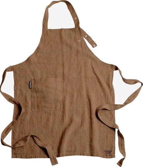 Lovely Linen Forkle Lovely i vasket lin Brun Lovely Linen Forkle Lovely i vasket lin Brun