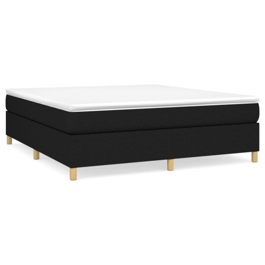  Boxspring sengeramme boksfjær svart 180x200 cm Super King stoff