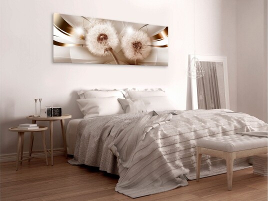 Tavla Two Dandelions 1 Part Narrow 120x40