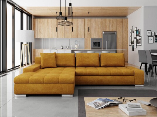 Cerys Sovesofa Med 3 Seters Divan Grå/Beige