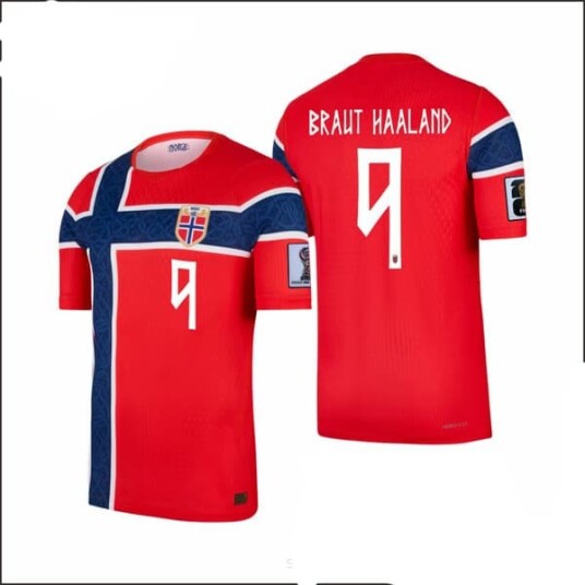 2026 Norge Hjemme NO.9 HAALAND Drakt Fotball T-skjorte S-2XL