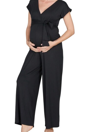 Cache Coeur Maternity One Piece Suit Origin Black M Regular Cache Coeur Maternity One Piece Suit Origin Black M Regular