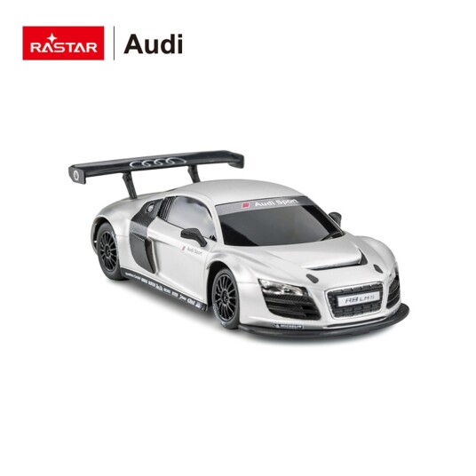 Rastar 1:24 Audi R8 Radiostyrt Bil Sølv med Uavhengig Oppheng