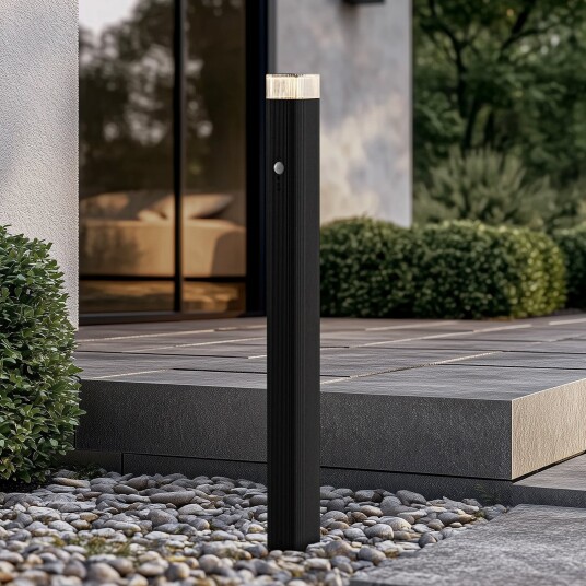 Utelampe Lindby Halvar dimmbar Svart Terrasse Metall Moderne 8 79 Svart