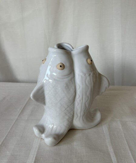 Bloomingville Fili Vase Hvit Ø17xH19 Bloomingville Fili Vase Hvit Ø17xH19