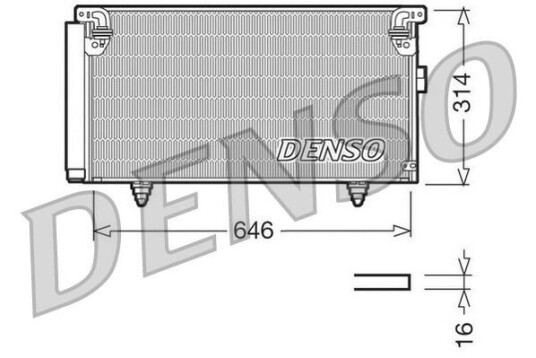 Kondensator DENSO DCN36001 Kondensator DENSO DCN36001