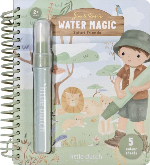 Little Dutch Jim Safari Fargeleggingsbok Water Reveal Little Dutch Jim Safari Fargeleggingsbok Water Reveal