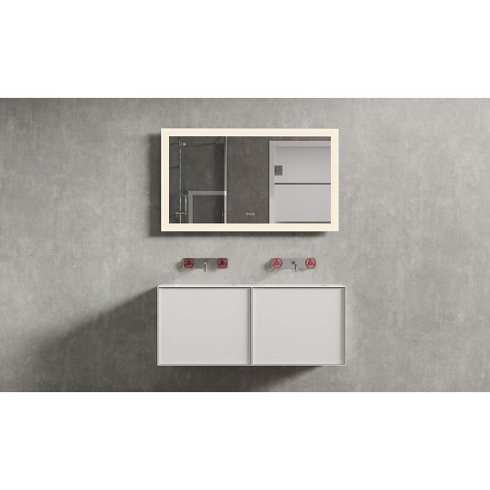 Copenhagen Bath Larvik Sound 120 Speil 1200x700 mm med høytaler duggfritt