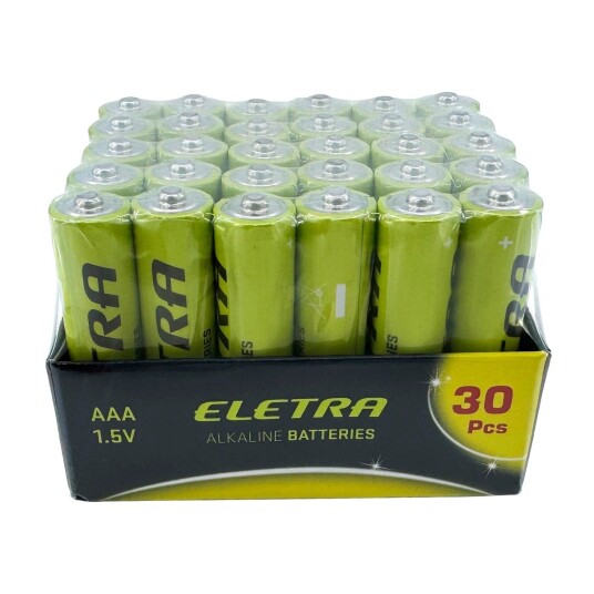 ELETRA AAA BATTERIER, 30 STK