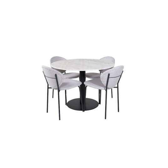 Venture Home Spisegruppe Venture Home Estelle med 4 Valor Stoler Polyester GR20467