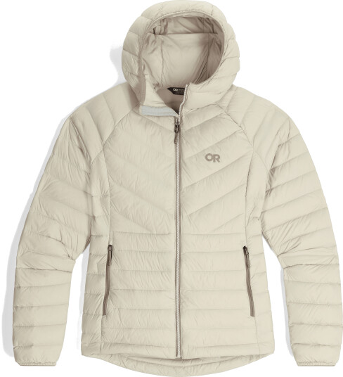 Outdoor Research Women's Transcendent Down Hoodie Oyster L