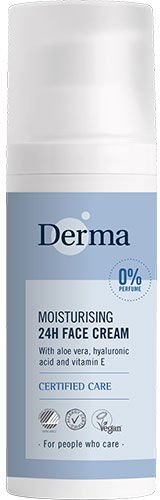 Derma Family 24H Fuktighetsgivende Ansiktskrem 50 ml