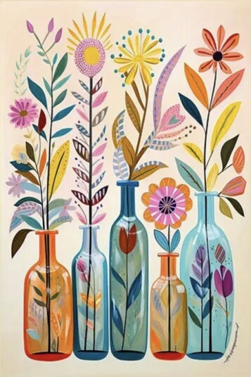 Plakat Blomsterkrukker Plakat Blomsterkrukker