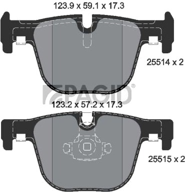 PAGID T2165N Bremseklosser
