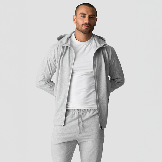 Icaniwill Activity Zip Hoodie Grå Ljusgrå Large