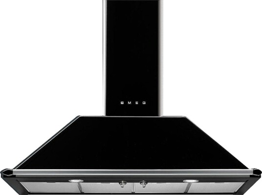 Smeg Victoria Vegghengt Kjøkkenvifte 110 cm Sort med Belysning Smeg Victoria Vegghengt Kjøkkenvifte 110 cm Sort med Belysning