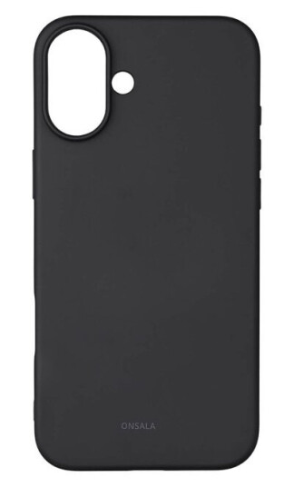 Onsala MagSerie Silikondeksel iPhone 16 Plus Svart - Recycled Material