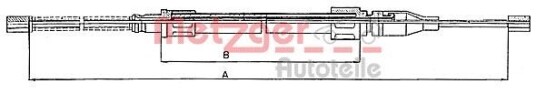Metzger Tautrekk parkeringsbrems METZGER 10.745