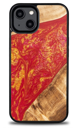 Bewood Unique Deksel til iPhone 15 Neons Paris (Ekte tre og resin)