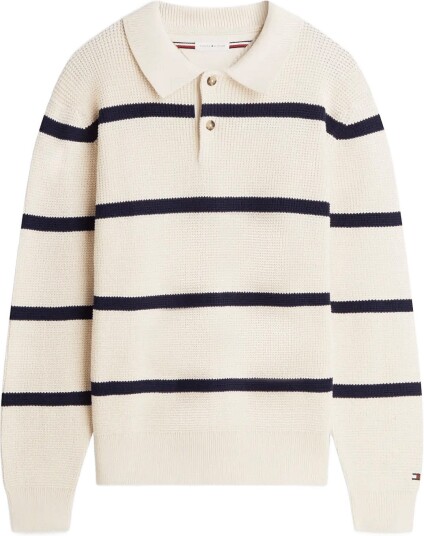 Tommy Hilfiger Waffle Structure Rugby Cream XL