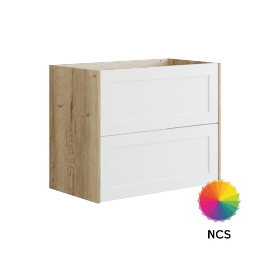 Dansani Inzo Classic Ramme Servantskap 2 Skuff B60 120xh64xd44cm Natur Eik/ncs Farge / 80cm