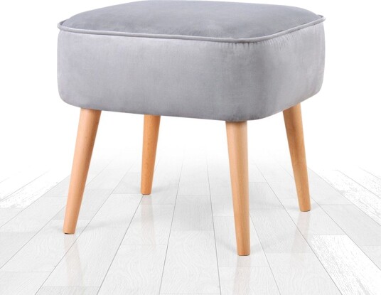 Anaro Sittepuff 45 cm Rektangulær Lys grå