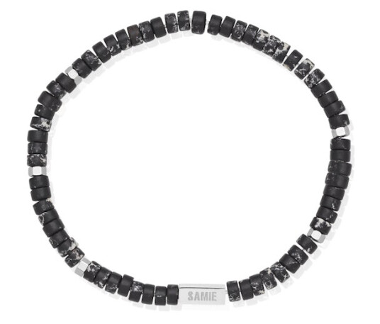 Evolution Bracelet Black Turquoise Elastisk snor 19 cm Evolution Bracelet Black Turquoise Elastisk snor 19 cm