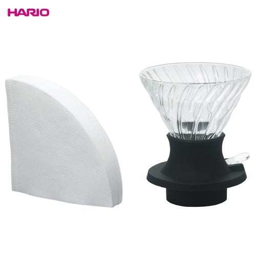 HARIO V60 Switch Immersion brygger i glass med filter - 03 (4-6 cups)