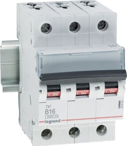 Legrand Tx3, Miniatyr-Automatsikring, Type B, Ip20, 240 - 415 V Legrand Tx3, Miniatyr-Automatsikring, Type B, Ip20, 240 - 415 V
