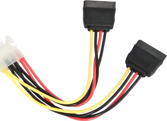 Cablexpert Strømadapter Sata Strøm Hann Til 4 Pin Intern Strøm Hann 30 Cm