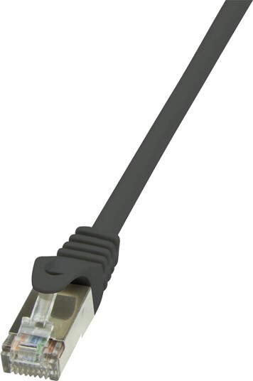 LogiLink - Patchcord Cat.5e F/UTP 0,25m black