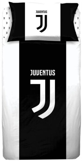Licens Fotballsengetøy 140x200 cm Juventus sengesett 2 i 1 design 100% bomull Licens Fotballsengetøy 140x200 cm Juventus sengesett 2 i 1 design 100% bomull