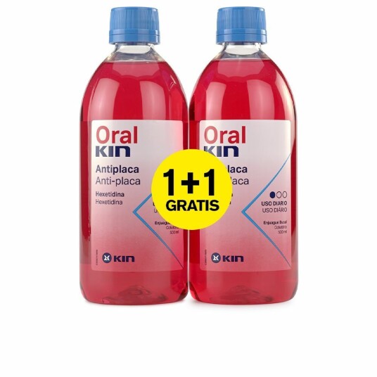 Kin Munnskyll 10 Ml Oraklin Anti Plakk 2 Uds Kin Munnskyll 10 Ml Oraklin Anti Plakk 2 Uds