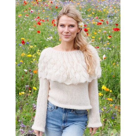 Big Sur Sweater by DROPS Design Genser Strikkeoppskrift str S XXXL
