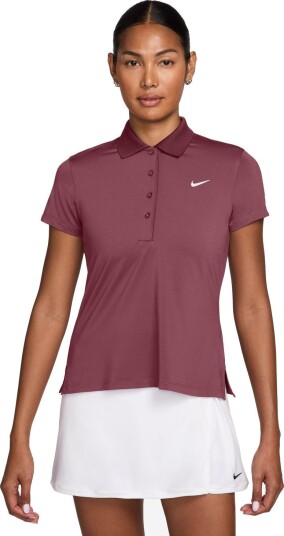 Nike W Nike Golf Club SS Polo Golf pologenser dame Pink Smoke White X Small