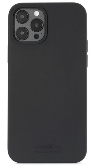 Holdit iPhone 12 / 12 Pro Soft Touch Silikon Deksel - Svart