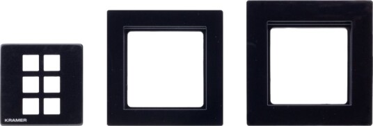 Kramer Rc-206/Rc-306 Eu Panel Set Frontplate For Tastegruppe Svart